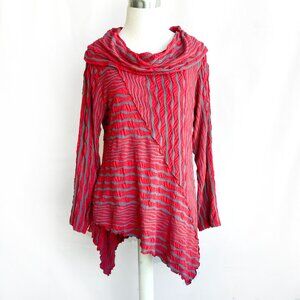 Yushi Crinkle Y2K Tunic Top